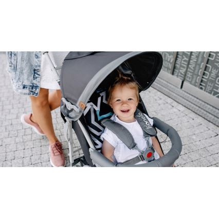 Lionelo - ELIA esernyős babakocsi, szürke