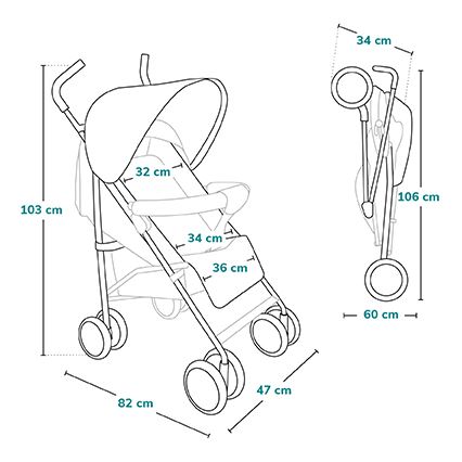 Lionelo - ELIA golfbabakocsi zöld