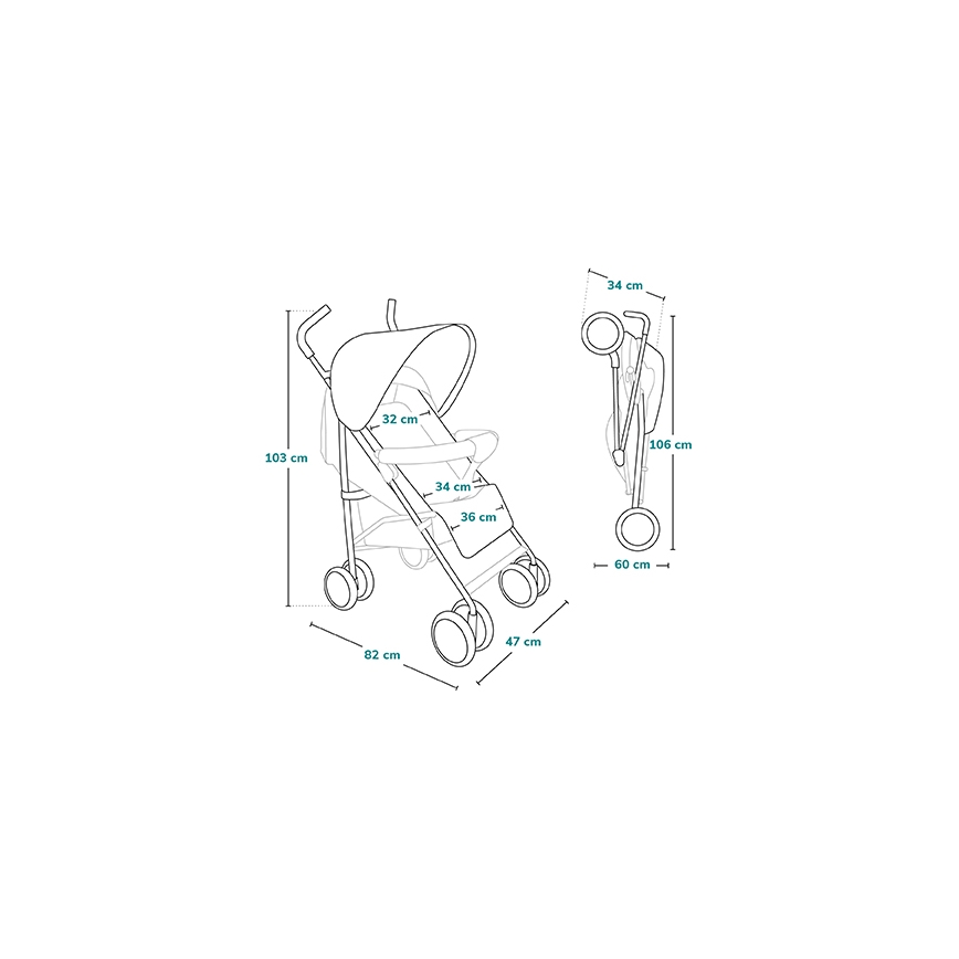 Lionelo - ELIA golfbabakocsi zöld