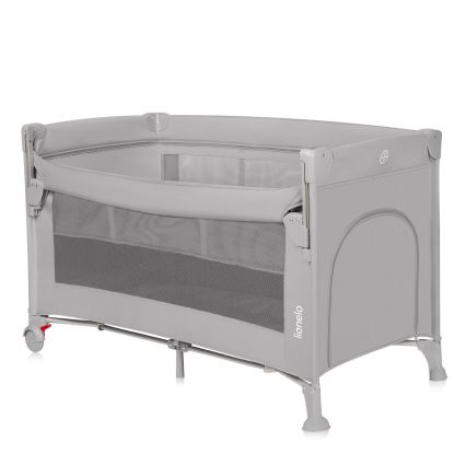 Lionelo - ELLEN 3 az 1-ben utazó kiságy, beton szürke