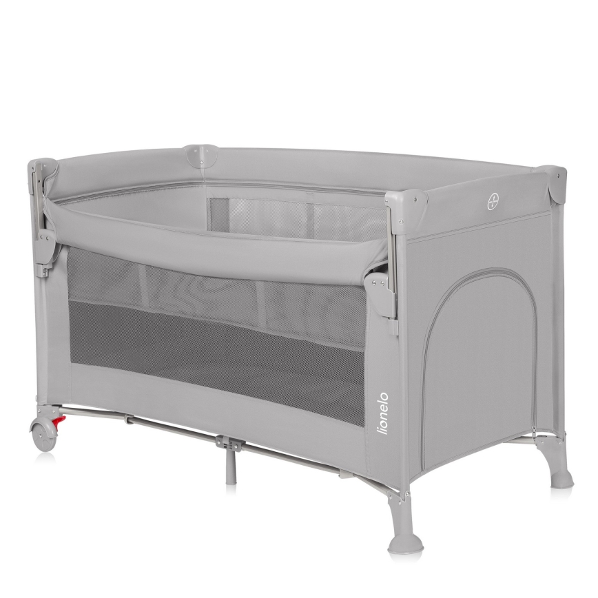 Lionelo - ELLEN 3 az 1-ben utazó kiságy, beton szürke