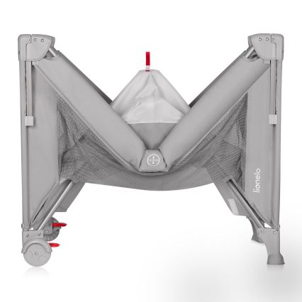 Lionelo - ELLEN 3 az 1-ben utazó kiságy, beton szürke