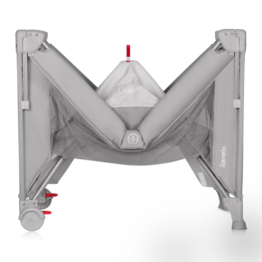 Lionelo - ELLEN 3 az 1-ben utazó kiságy, beton szürke
