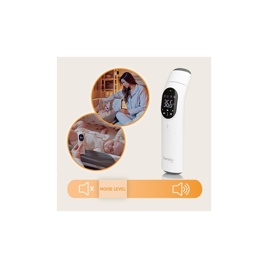 Lionelo - FEVERSCAN infravörös lázmérő 2xAAA