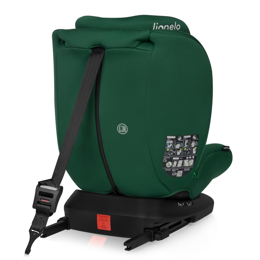 Lionelo - Forgatható autós gyerekülés alappal BASTIAAN i-Size 40-150 cm Zöld erdő