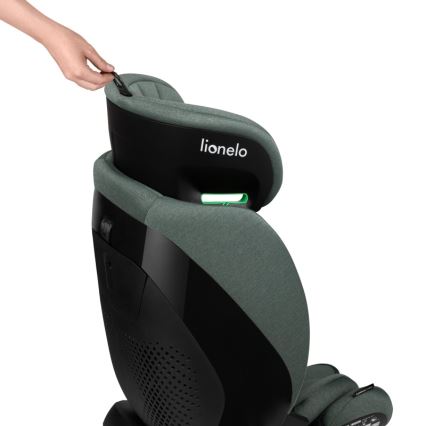 Lionelo - LAVENDER i-Size 76-150 cm forgatható autósülés bázissal pisztáciazöld