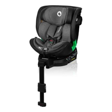 Lionelo - Forgatható autós gyerekülés bázissal HARMONY i-Size 40-150 cm fekete/szürke