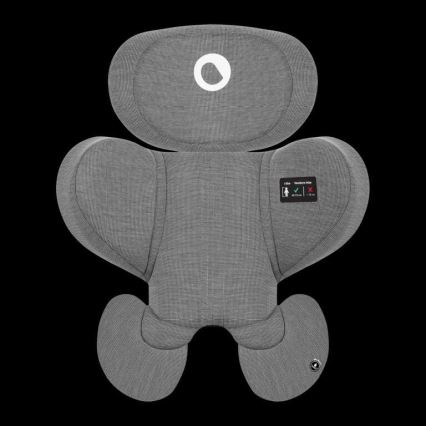 Lionelo - Forgatható autós gyerekülés bázissal HARMONY i-Size 40-150 cm fekete/szürke