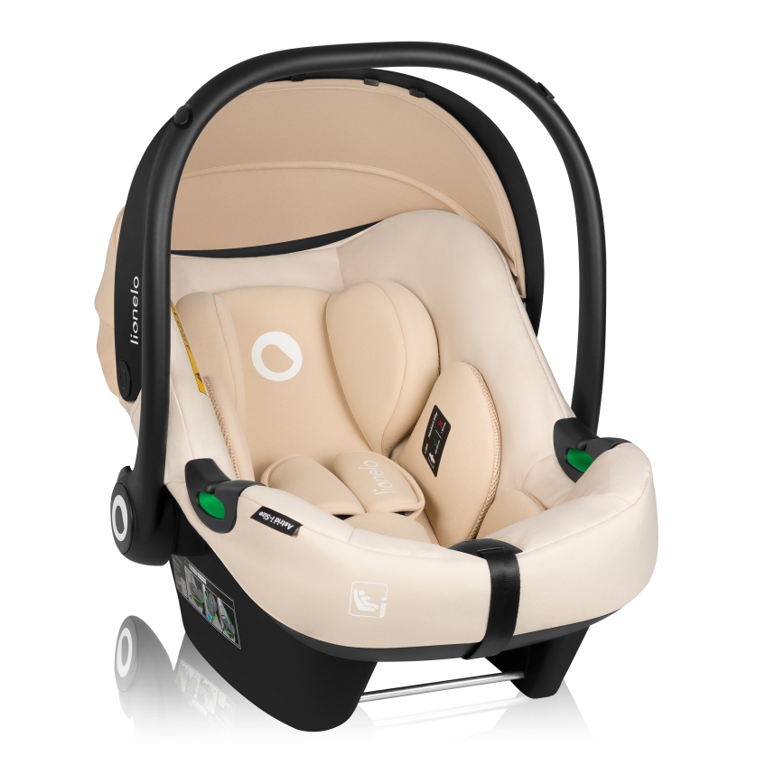 Lionelo - Forgatható autósülés alappal ASTRID SET i-Size 40-87 cm bézs