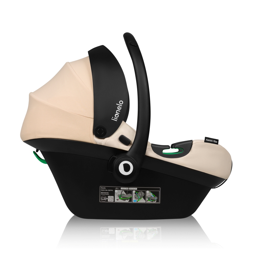 Lionelo - Forgatható autósülés alappal ASTRID SET i-Size 40-87 cm bézs