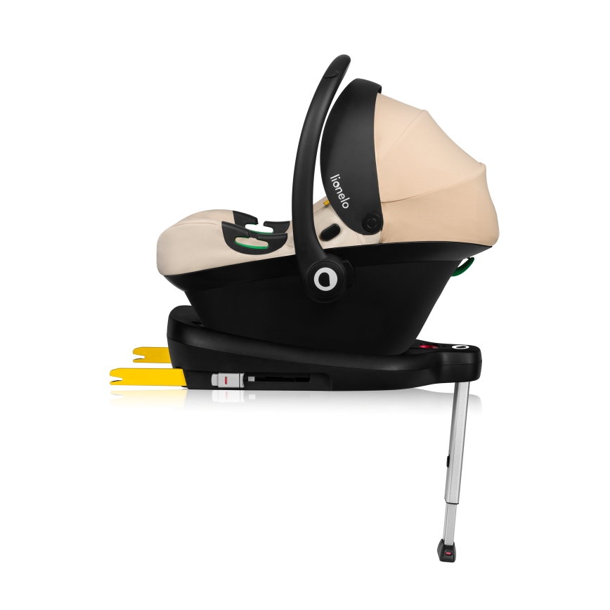 Lionelo - Forgatható autósülés alappal ASTRID SET i-Size 40-87 cm bézs