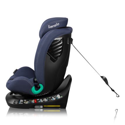 Lionelo - Forgatható autósülés bázissal BASTIAAN ONE i-Size 40-150 cm Blue Navy