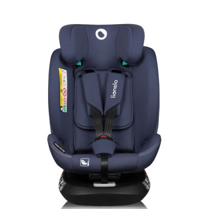 Lionelo - Forgatható autósülés bázissal BASTIAAN ONE i-Size 40-150 cm Blue Navy