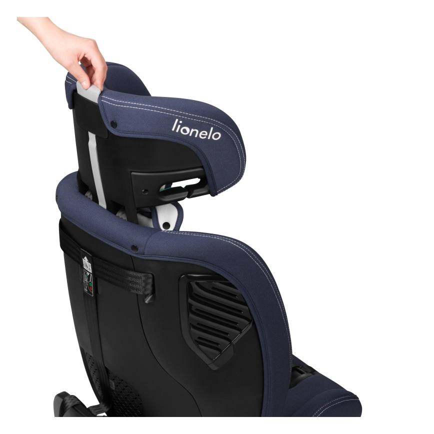 Lionelo - Forgatható autósülés bázissal BASTIAAN ONE i-Size 40-150 cm Blue Navy
