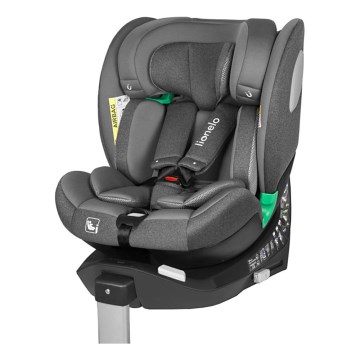 Lionelo - Forgatható autósülés alappal BRAAM i-Size 40-150 cm Kőszürke