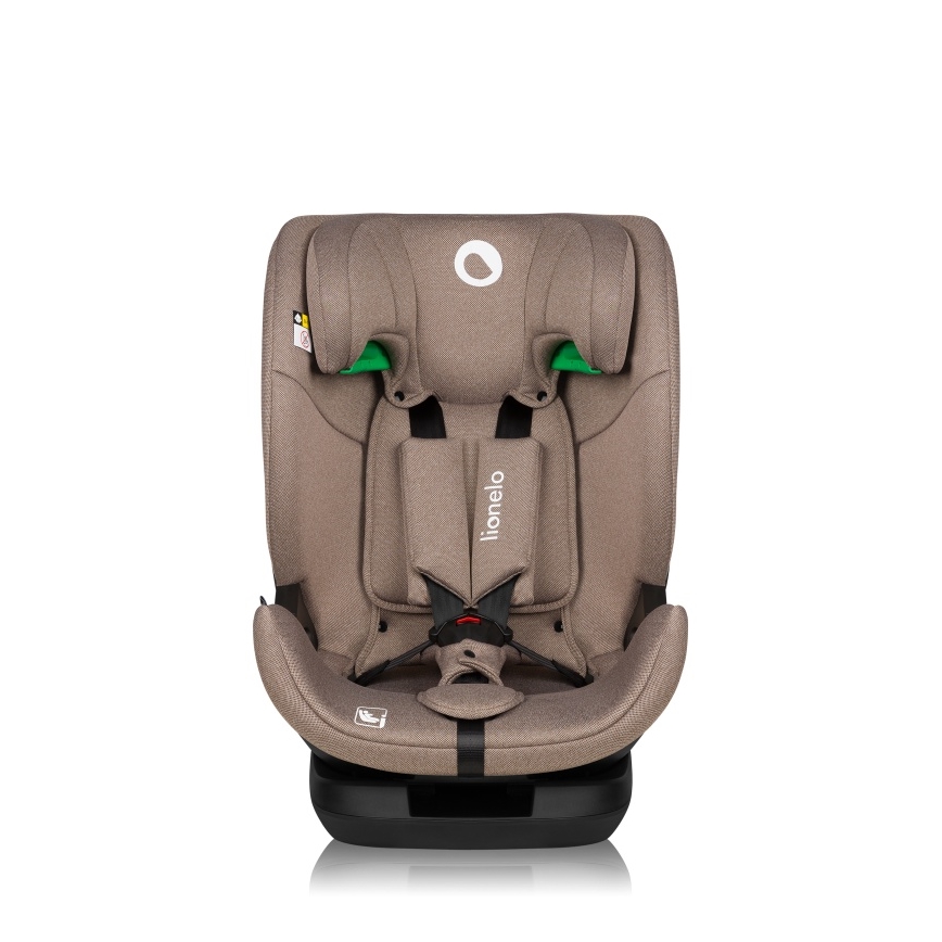 Lionelo - Forgatható autósülés alappal LAVENDER i-Size 76-150 cm bézs latte