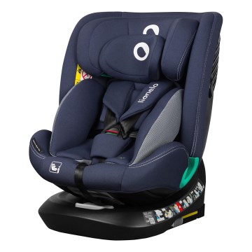 Lionelo - Forgatható autósülés bázissal BASTIAAN ONE i-Size 40-150 cm Blue Navy