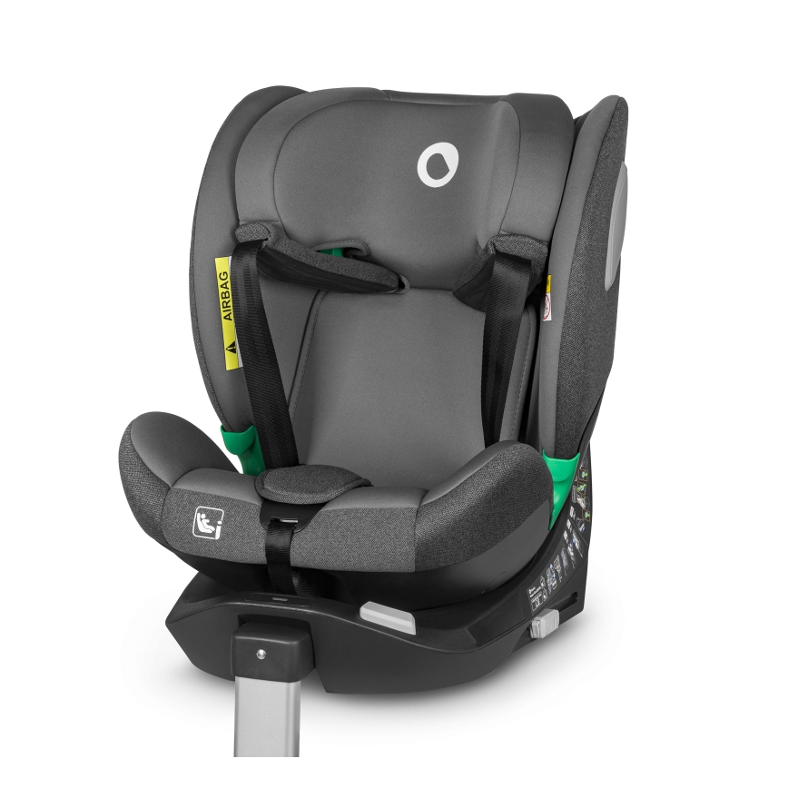 Lionelo - Forgatható autósülés bázissal BRAAM i-Size 40-150 cm Grey Stone