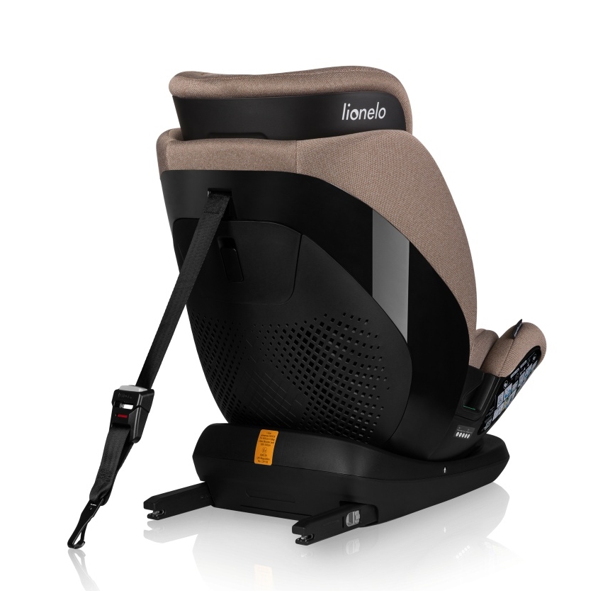 Lionelo - Forgatható autósülés bázissal LAVENDER i-Size 76-150 cm, bézs (Latte)