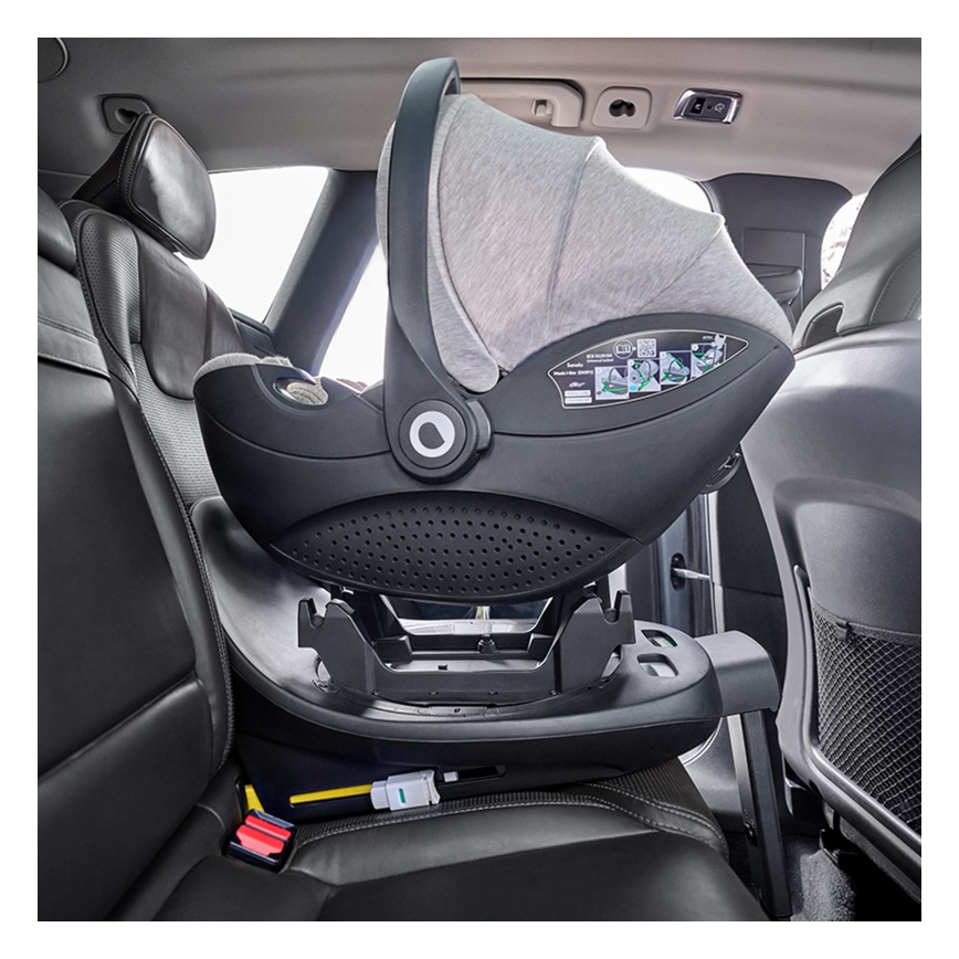 Lionelo - Forgatható autósülés bázissal MOXIE SET i-Size 40-87 cm Homokbézs