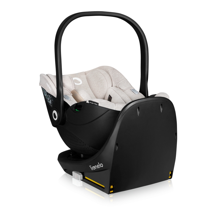 Lionelo - Forgatható autósülés bázissal MOXIE SET i-Size 40-87 cm Homokbézs