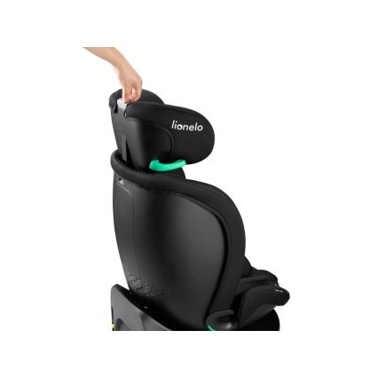Lionelo - Forgatható bázissal rendelkező autósülés NAVY i-Size 40-150 cm fekete