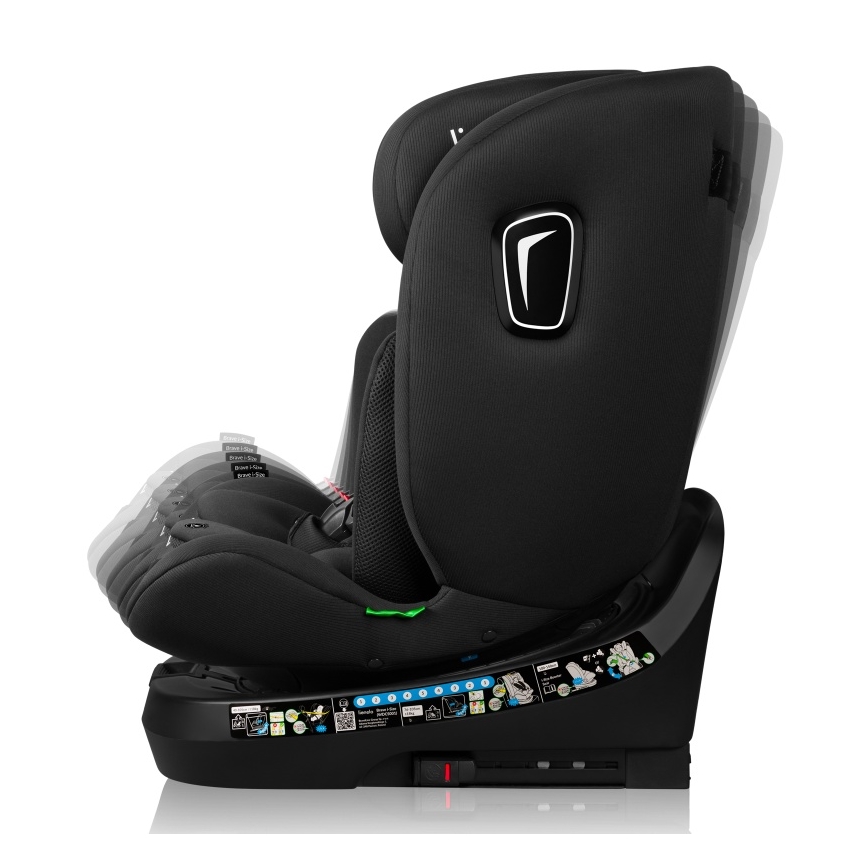 Lionelo - Forgatható BRAVE i-Size autósülés bázissal 40-150 cm fekete karbon