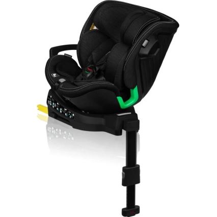 Lionelo - Forgatható gyerekülés bázissal HARMONY i-Size 40-150 cm fekete