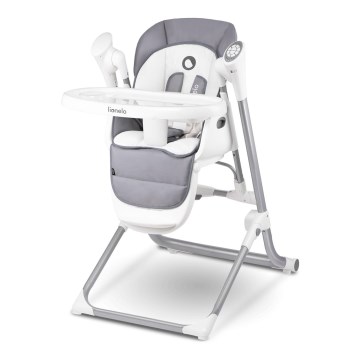 Lionelo - Gyerek étkezőszék NILES szürke 4xAA