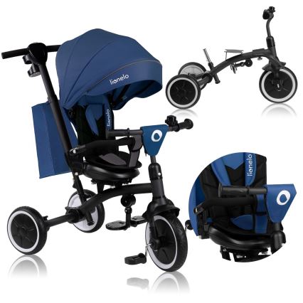 Lionelo - Gyerek tricikli TRIS PLUS Blue Denim