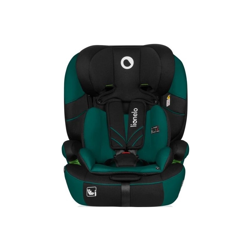 Lionelo - Gyerekülés LEVI ONE i-Size 76-150 cm fekete/zöld