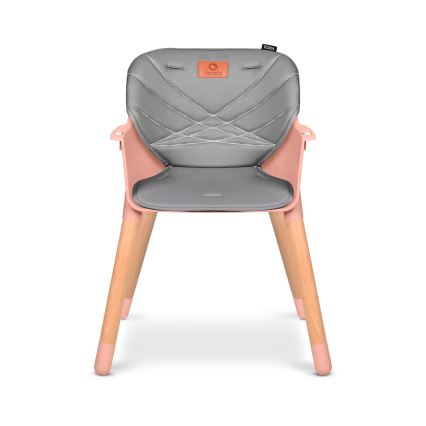 Lionelo - Gyermek etetőszék 2 az 1-ben KOEN Pink Rose