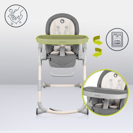 Lionelo - Gyermek étkezőszék CORA Stone