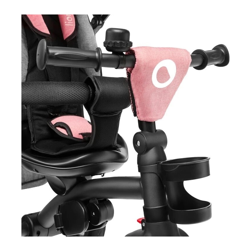 Lionelo - Gyermek tricikli TRIS rózsaszín/szürke