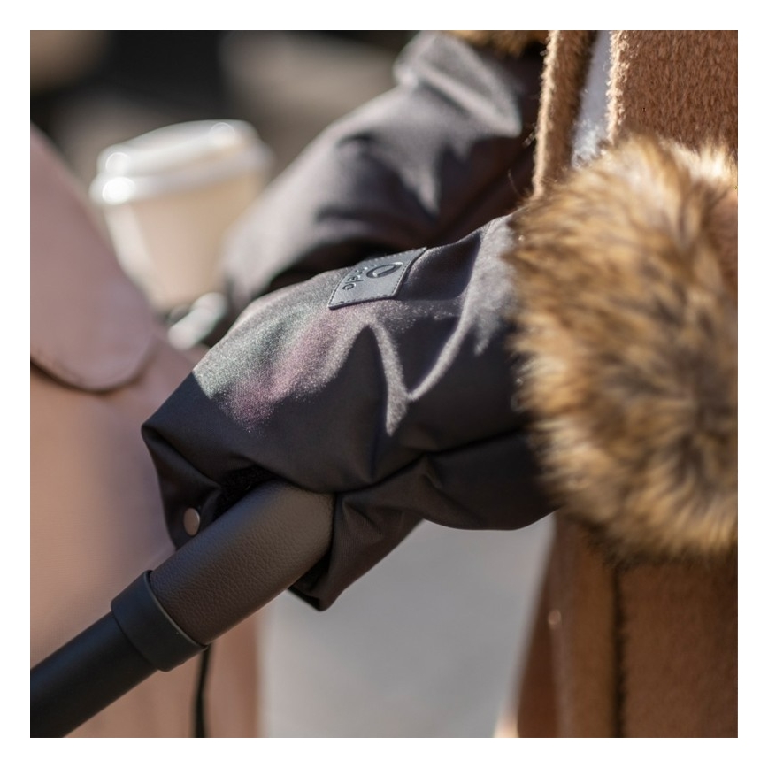 Lionelo - HANDMUFF babakocsi kézmelegítő, fekete