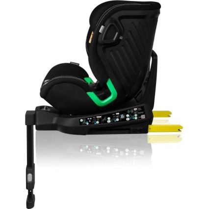 Lionelo - Forgatható autósülés alapzattal HARMONY i-Size 40-150 cm fekete