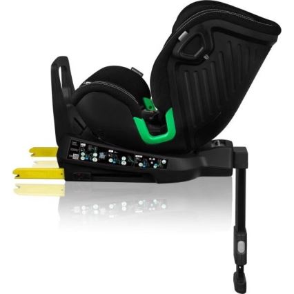 Lionelo - Forgatható autósülés alapzattal HARMONY i-Size 40-150 cm fekete