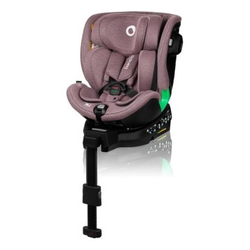 Lionelo - HARMONY i-Size 40-150 cm forgatható autósülés alapzattal rózsaszín