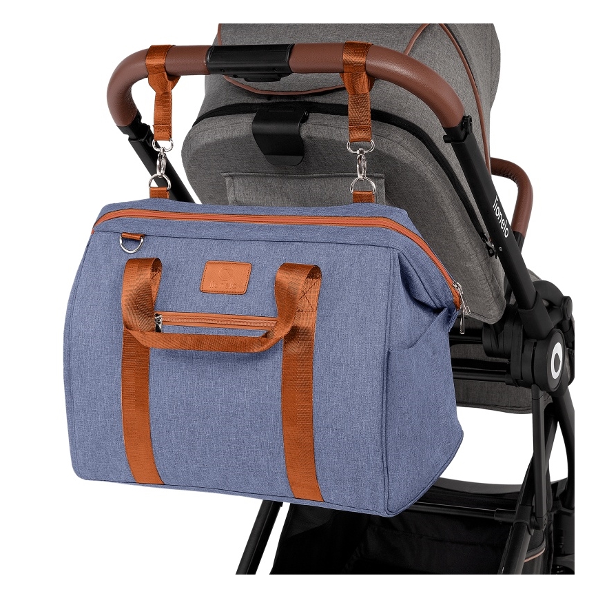 Lionelo - IDA pelenkázó táska babakocsihoz Blue Denim