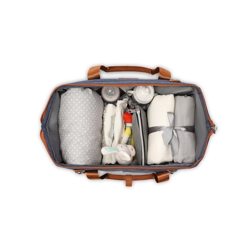 Lionelo - IDA pelenkázó táska babakocsihoz Blue Denim