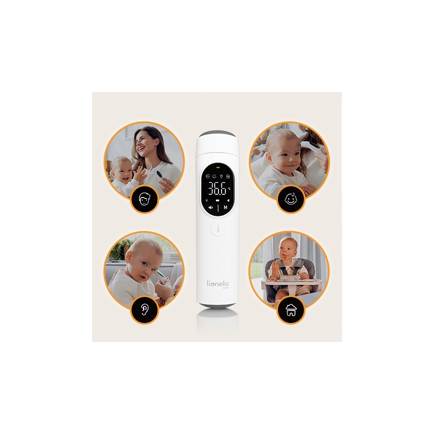 Lionelo - Infravörös hőmérő FEVERSCAN 2xAAA