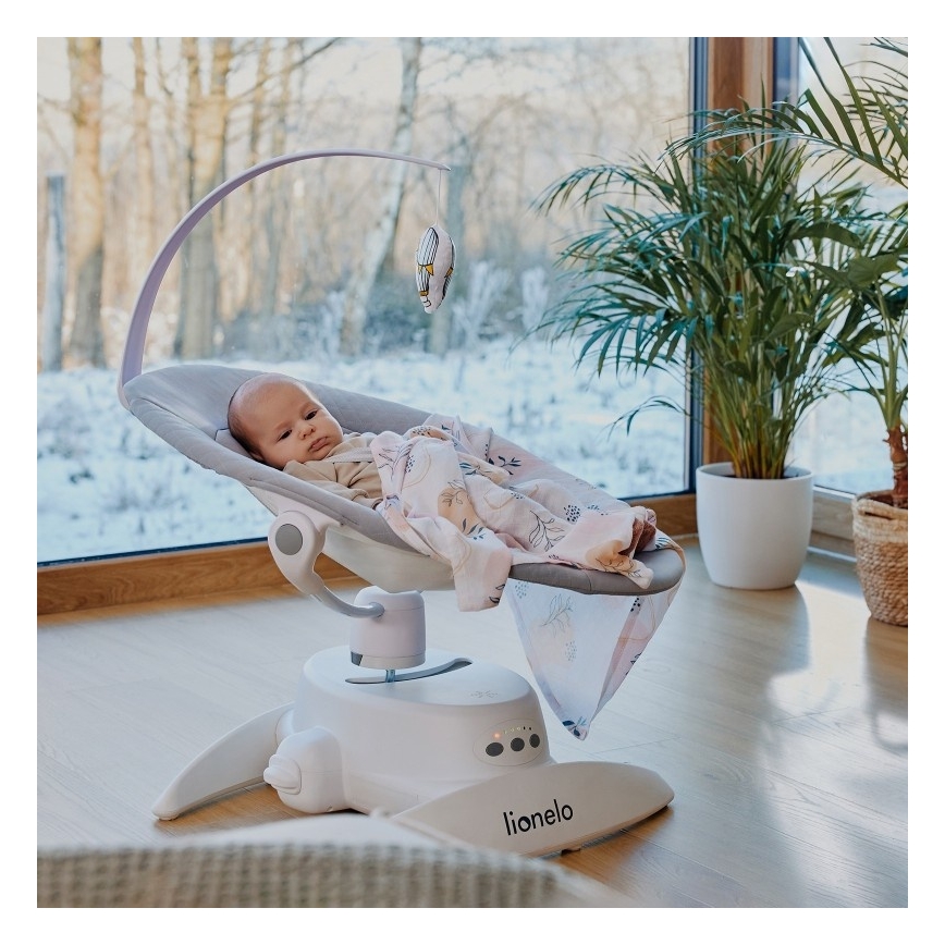 Lionelo - IRIS babahinta dallammal betonszürke