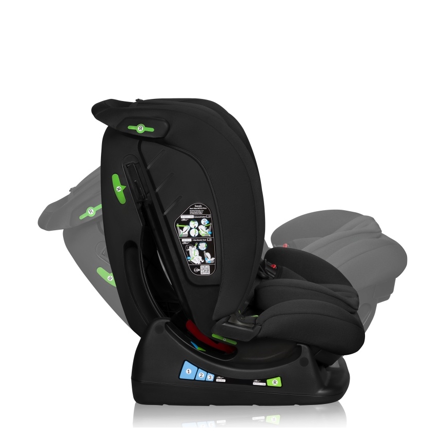 Lionelo - IZZY i-Size autósülés 40-150 cm fekete karbon