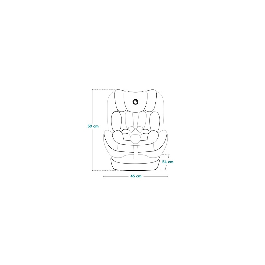 Lionelo - IZZY i-Size autósülés 40-150 cm fekete karbon
