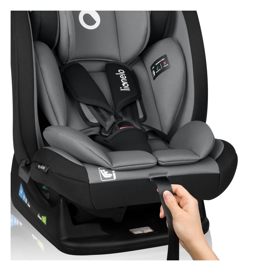 Lionelo - IZZY i-Size autósülés 40-150 cm fekete-szürke