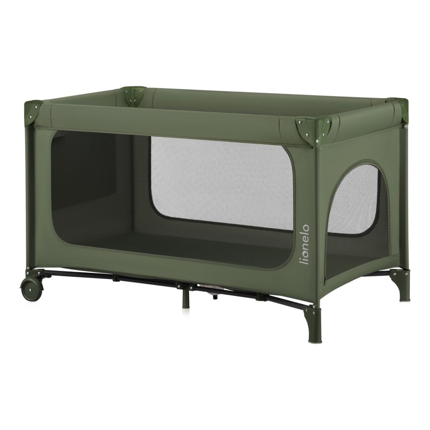 Lionelo - JASMIN EASY FOLD utazóágy, olíva zöld