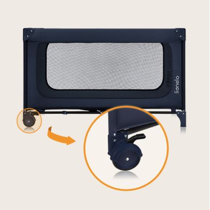 Lionelo - JASMIN EASY FOLD utazóágy tengerészkék