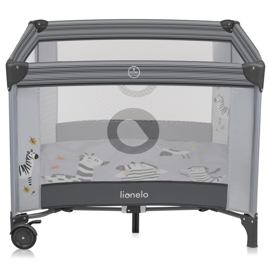 Lionelo - Játékkarám BONNIE Grey Stone