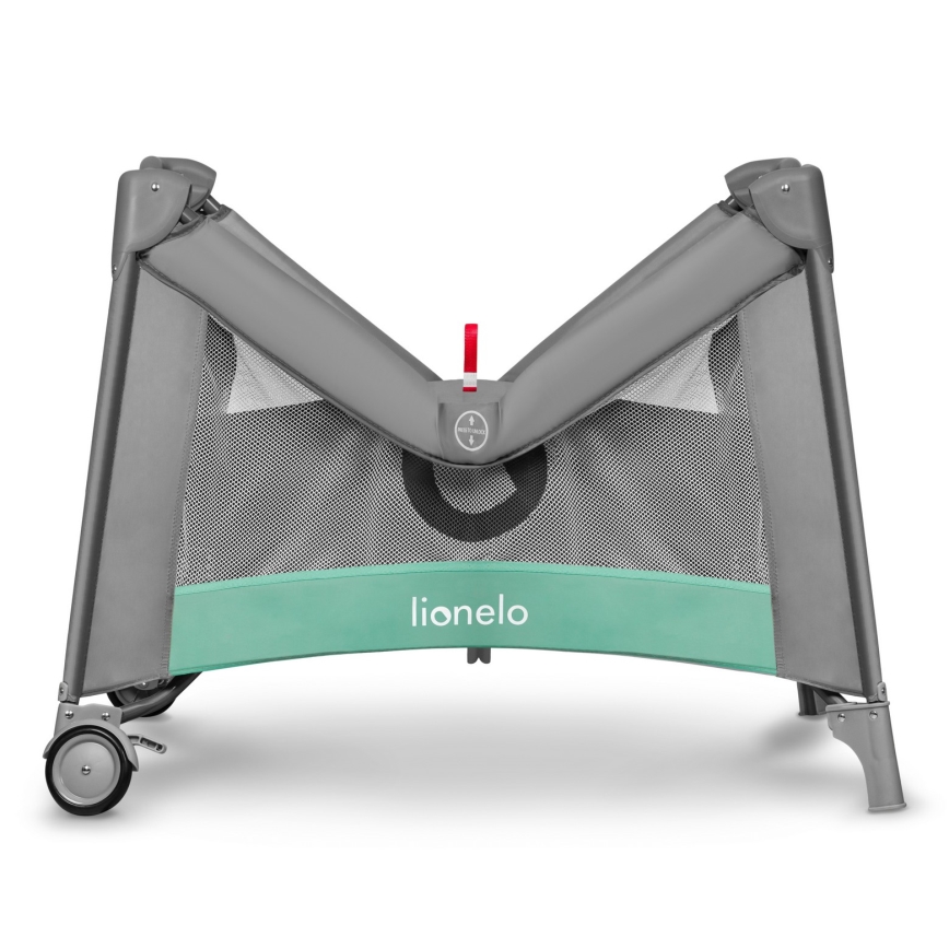 Lionelo - Játszókarám MILLE szürke-zöld
