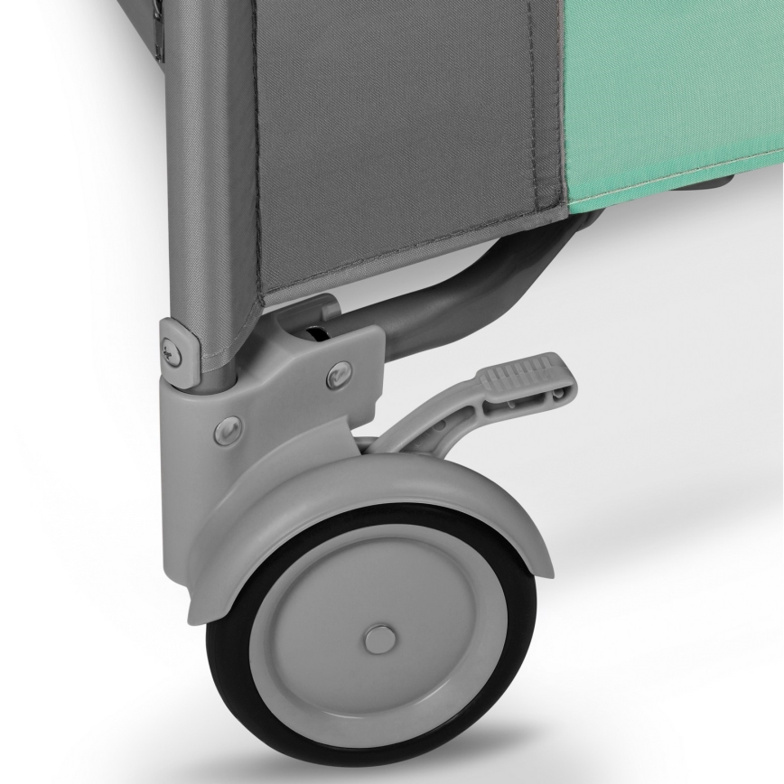 Lionelo - Játszókarám MILLE szürke-zöld